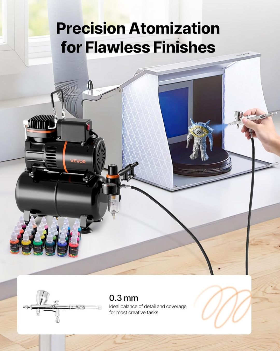 Alle Werkzeuge: VEVOR Airbrush Set mit Luftkompressor – Neu und originalverpackt aus Bottighofen von zaap 4