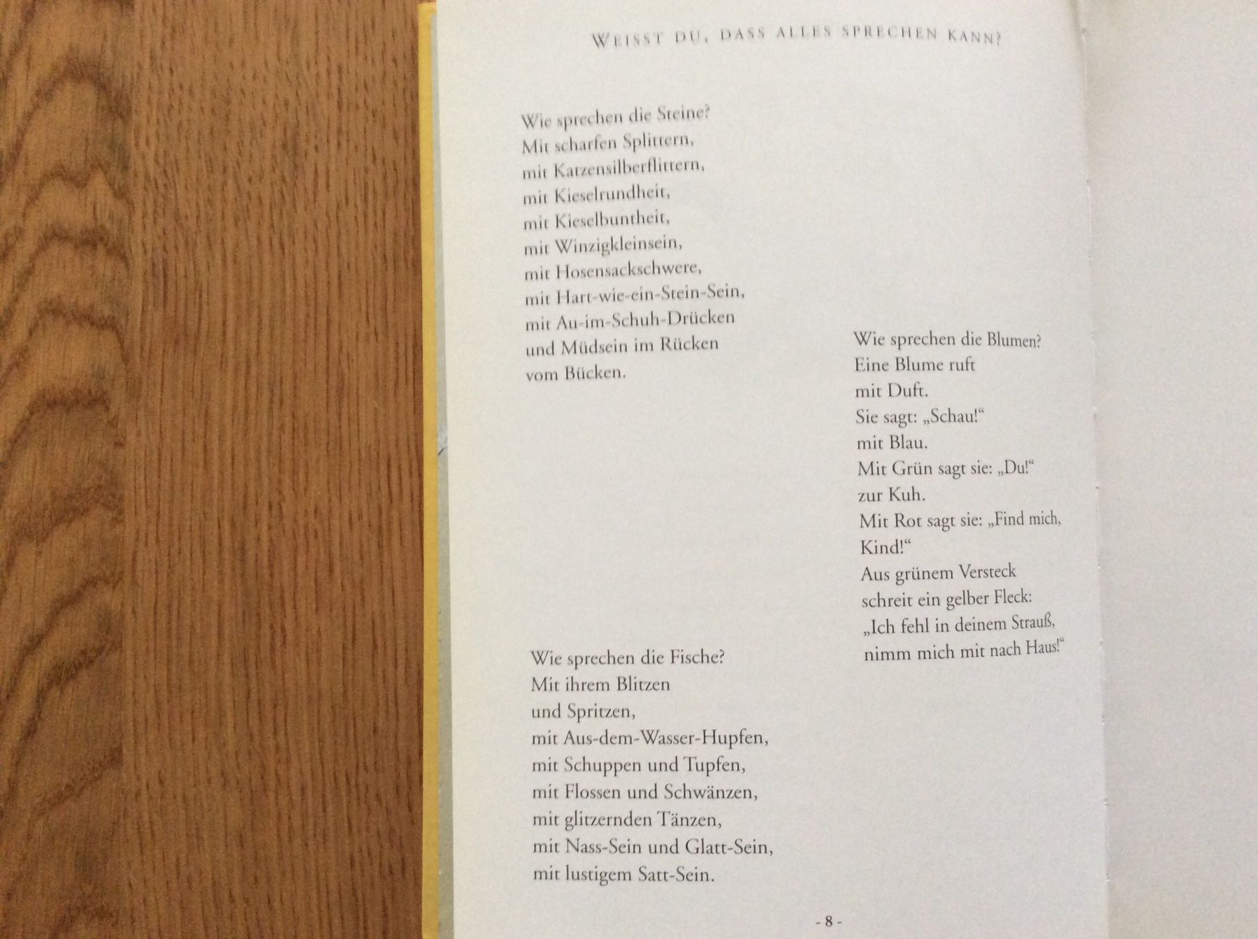 Libri: Weisst du, dass alles sprechen kann? – Usato da Wetzikon ZH venduto da Libelle01 2