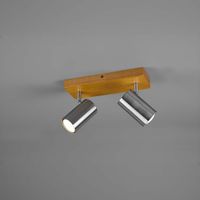 Deckenleuchte, 2 Strahler, Holzelement