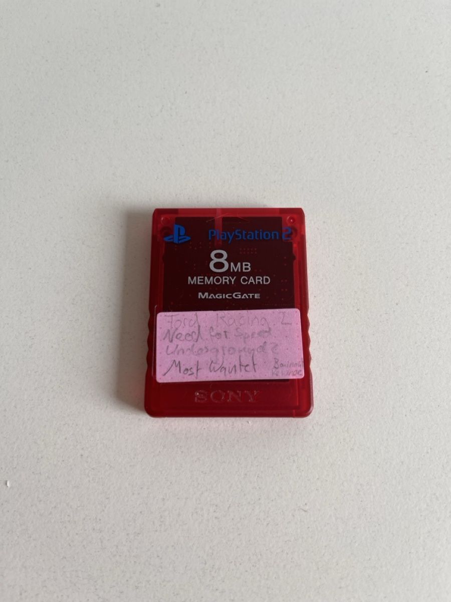 Sony Memory unit & Memory card: PlayStation 2 Memory Card 8MB rot gebraucht – Usato da Basel venduto da Palchyk 2