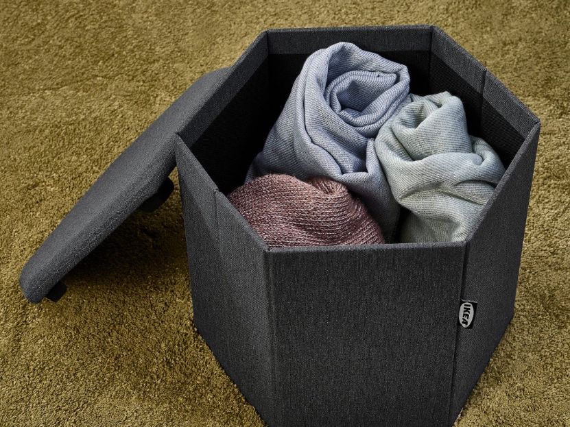 Ikea Sgabelli: Kjuge Ikea Hocker mit Aufbewahrung – Usato da Frauenfeld venduto da Mr.Brns 1