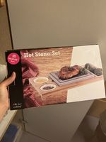 10x Hot Stone Set Bambus mit Stein, teilweise neu