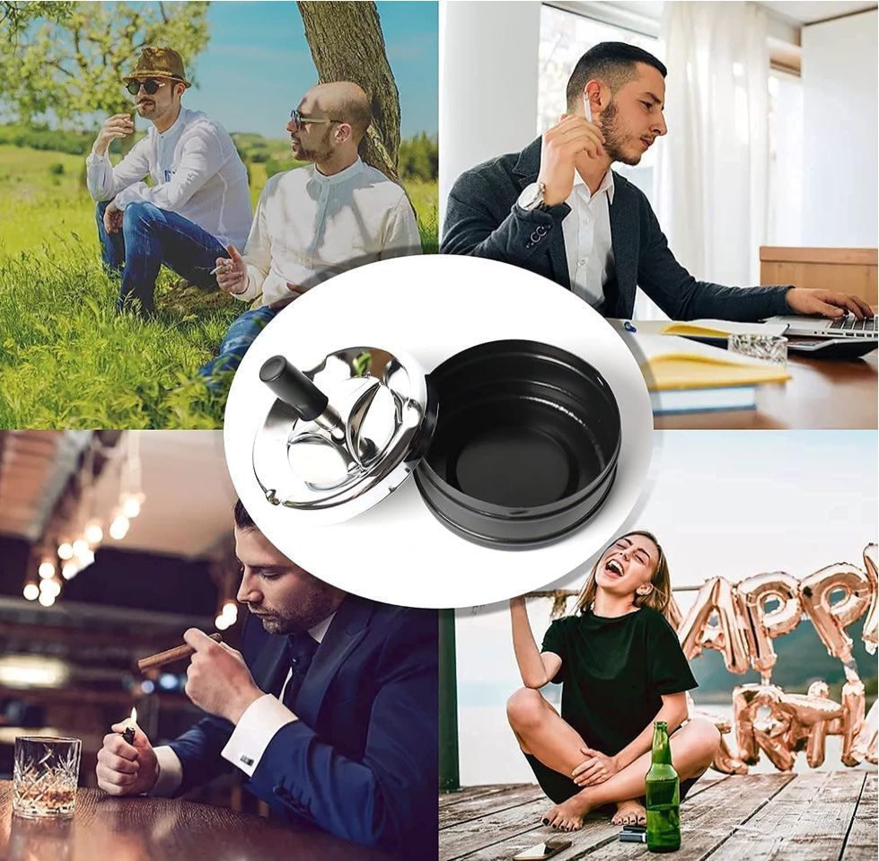 Portacenere: 3 Stück Rotierende Aschenbecher – Nuovo e nell'imballaggio originale da Bülach venduto da StoreInShop.com 5