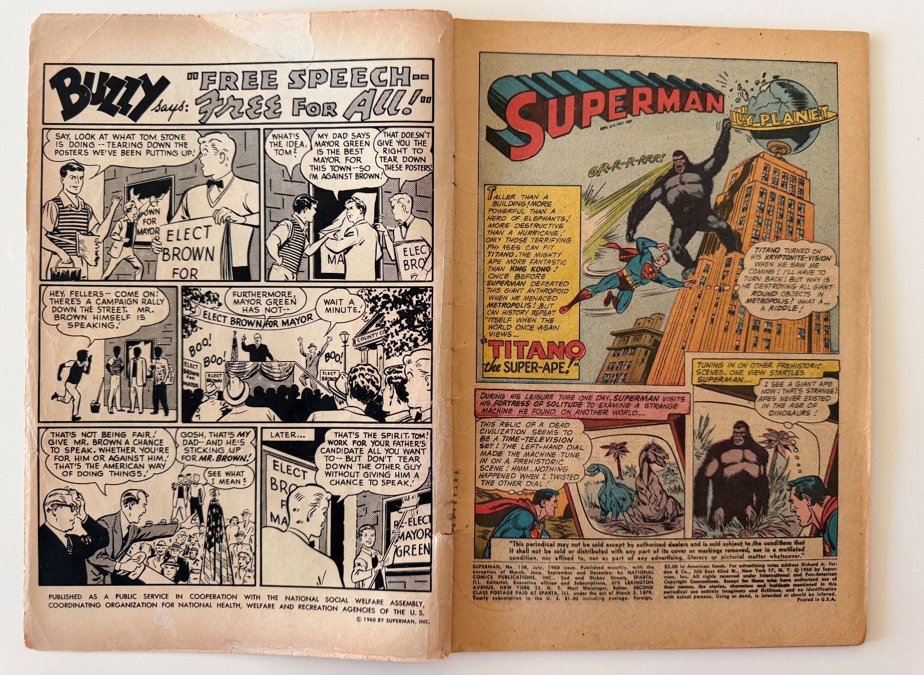 Autografi: DEAN CAIN Superman Comic #138 1960 DC Original Autogramm COA – Nuovo (secondo la descrizione) da Solothurn venduto da StarsInYourHome 3