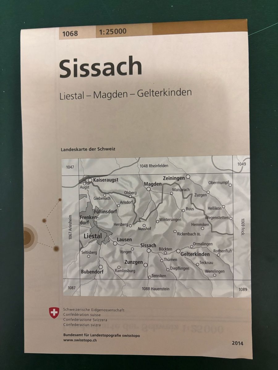 Cartine & Atlanti: Wanderkarte SISSACH – Usato da Gipf-Oberfrick venduto da mapfi5