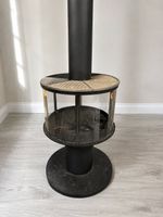 Freistehender Outdoor-Kaminofen / Holzofen mit Rundumverglas