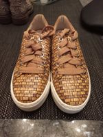 Gabor Sneaker braun geflochtene Optik guter Zustand
