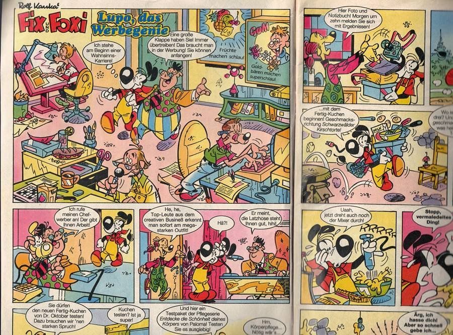Fumetti: Fix und Foxi Heft 43/1992 - Comic - Lupo, das Werbegenie – Usato da Walenstadt venduto da Numis68 2