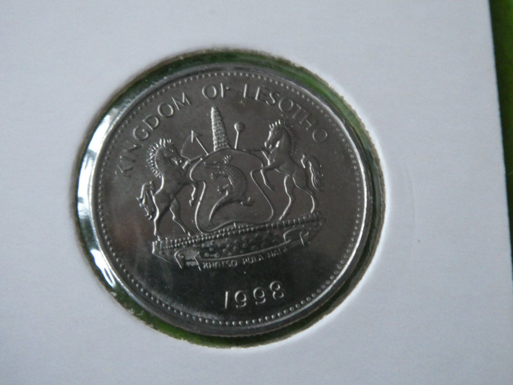 Tutti le monete: Lesotho 1998, 5 Maloti    stgl – Usato da Hinterforst venduto da Rohusri 1