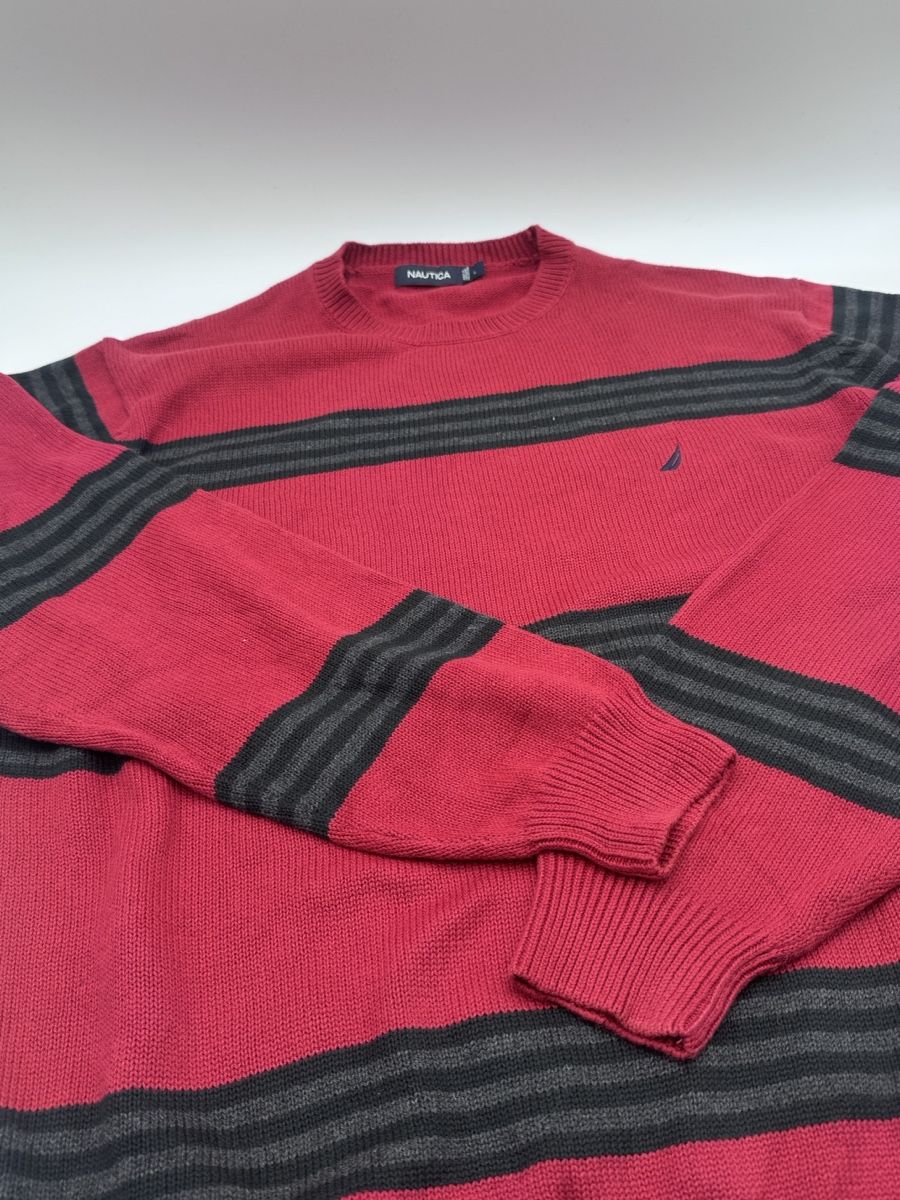 Maglioni & Felpe: Nautica Pullover Rot/Schwarz/Grau, Grösse L – Usato da Arnegg venduto da PascalHelfenberger
