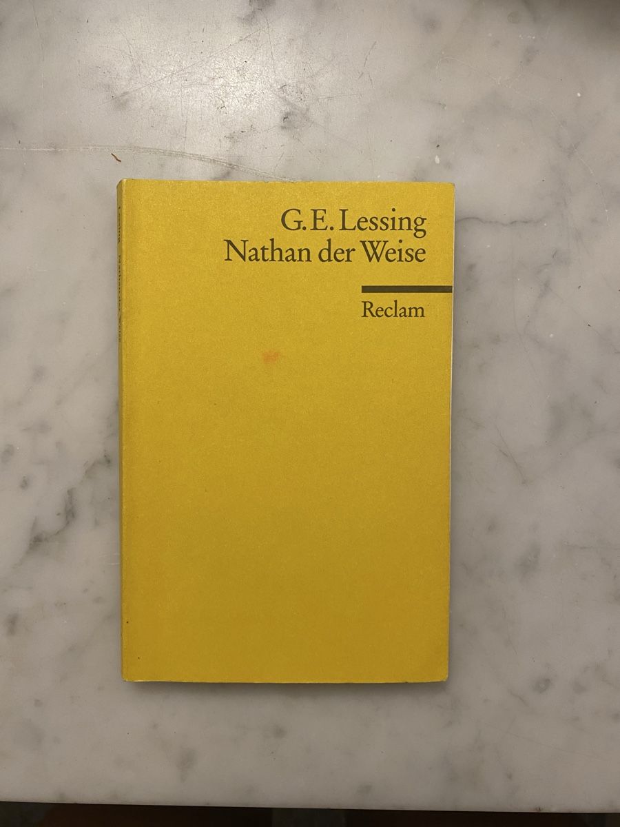 Bücher: G. E. Lessing Nathan der Weise Reclam Taschenbuch – Gebraucht aus Basel von sm0_smt6