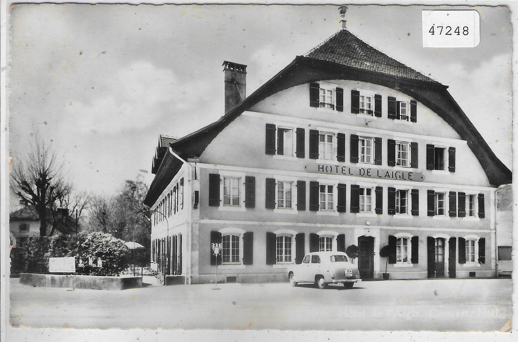 Ansichtskarten: Hotel de l'Aigle - Couvet NE – Gebraucht aus Ettingen von Kartenplanet