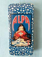 RAR ALPA Blechdose Armbrust GEBR HOFFMANN THUN Vintage