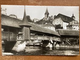 AK Luzern Spreuerbrücke 1952