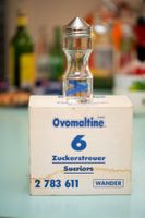 Ovomaltine Glas Zuckerstreuer 6 Stück Original Verpackt.