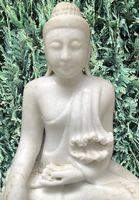 XXL wunderschöner original antiker Stein Buddha Burma 62 cm