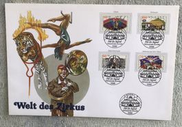 FDC MAXI WELT DES ZIRKUS