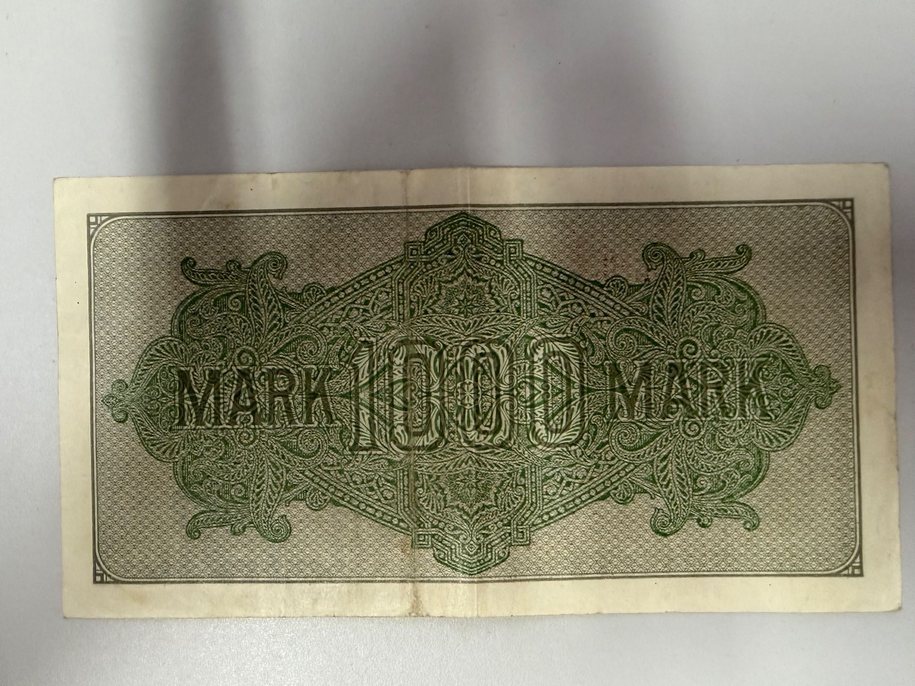 Banknoten: Banknote 1000 Mark 1922 – Gebraucht aus Diepoldsau von Luec0 1