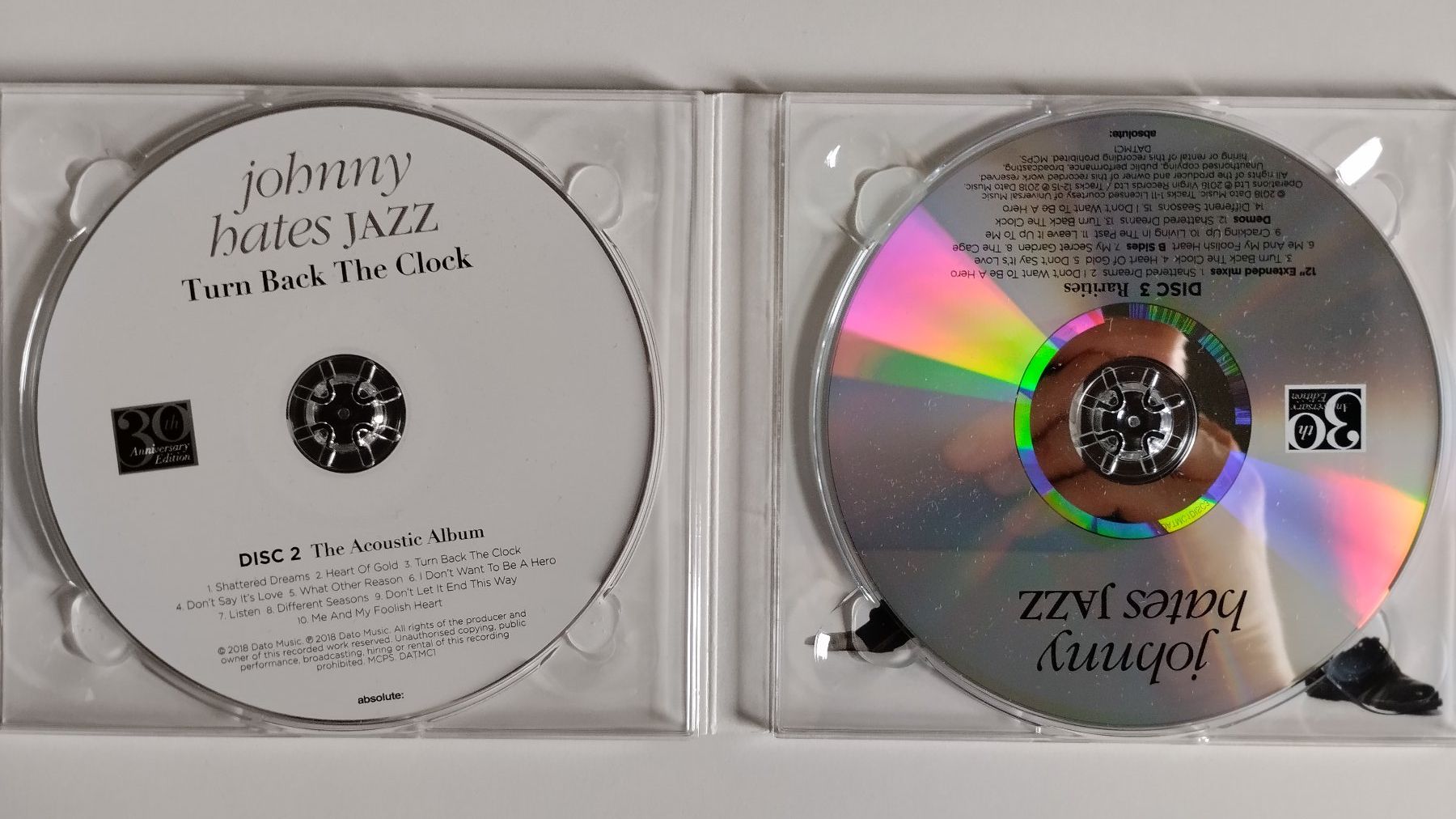 CD: JOHNNY HATES JAZZ 3-CD DIGIPACK TURN BACK THE CLOCK - RAR!! – Usato da Basel venduto da Bal-Sagoth 5
