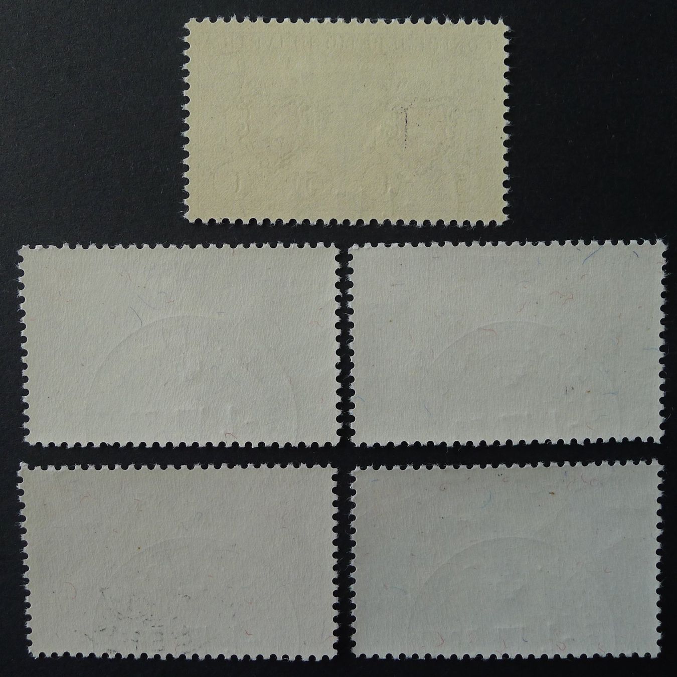 Alle Briefmarken: PP 1950, Serie B46-B50 Halbmondstempel, Postmuseum BERN – Gebraucht aus Ebikon von SilvioFreund 1