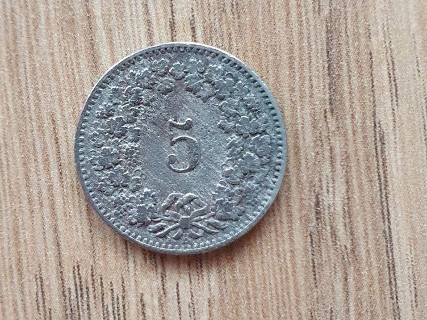 Alle Münzen: 5 Rappen Münze 1888 – Gebraucht aus Wallenwil von Rainbow45 1