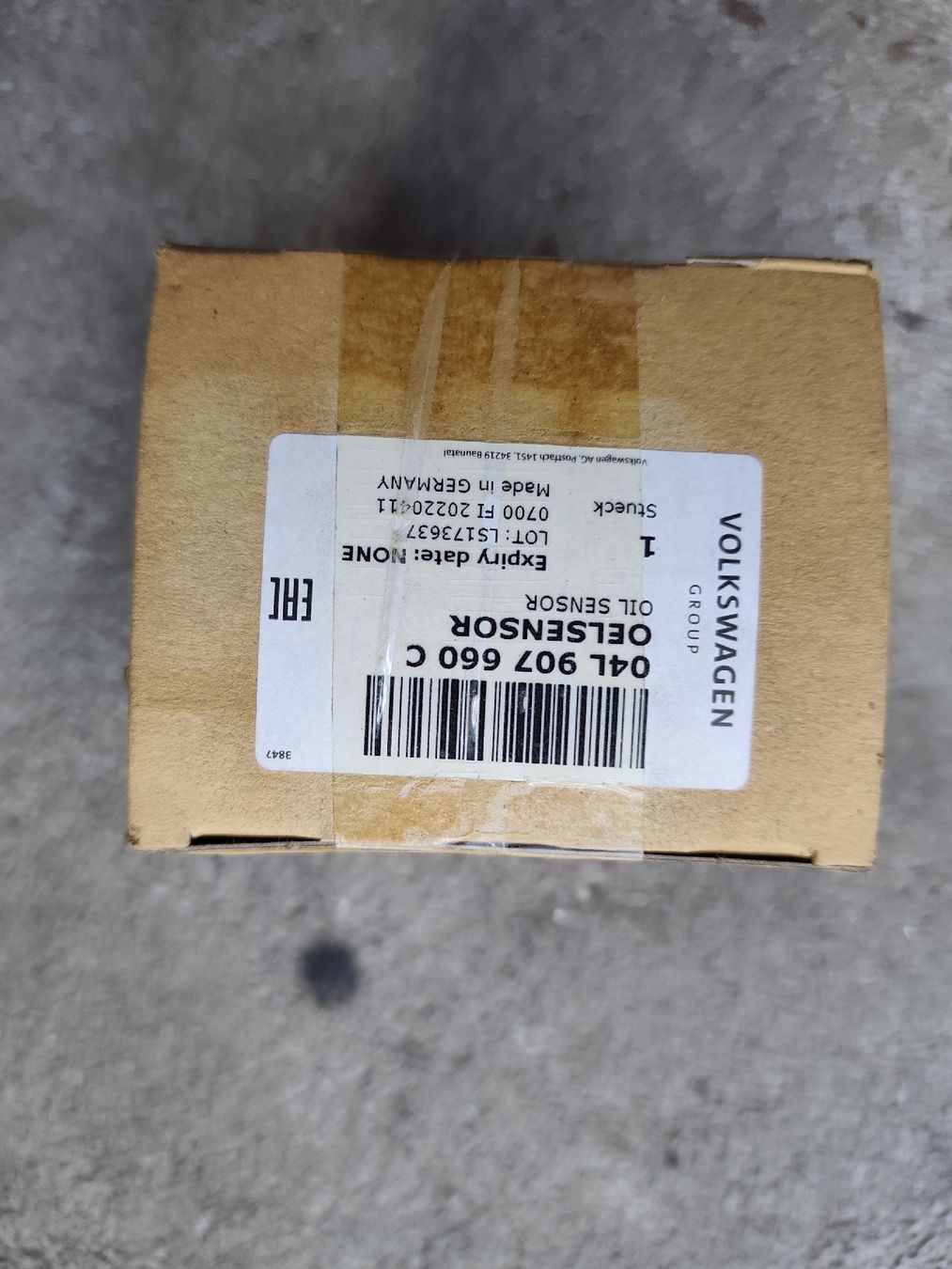 Volkswagen Tutti pezzi di ricambio auto: VW/ Audi Ölsensor 04L 907 660 C Neu – Nuovo e nell'imballaggio originale da Rebstein venduto da andi322 1