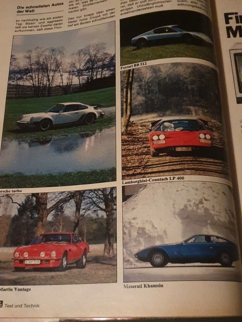 Lamborghini Sonstiges Fahrzeugzubehör: AMS 9/78 Ferrari BB512 Aston Martin Maserati Countach 911 xx – Gebraucht aus Flawil von sr1_f6st 3