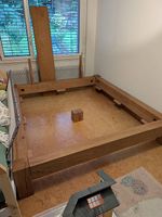 Balkenbett aus schweizer Holz
