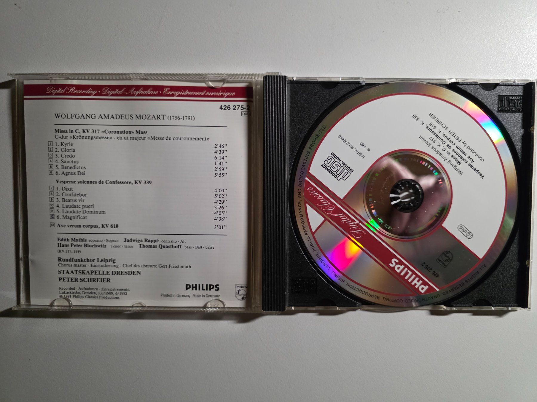 CDs: CD - Mozart Krönungsmesse - Peter Schreier – Gebraucht aus Walterswil BE von Lonitti 1
