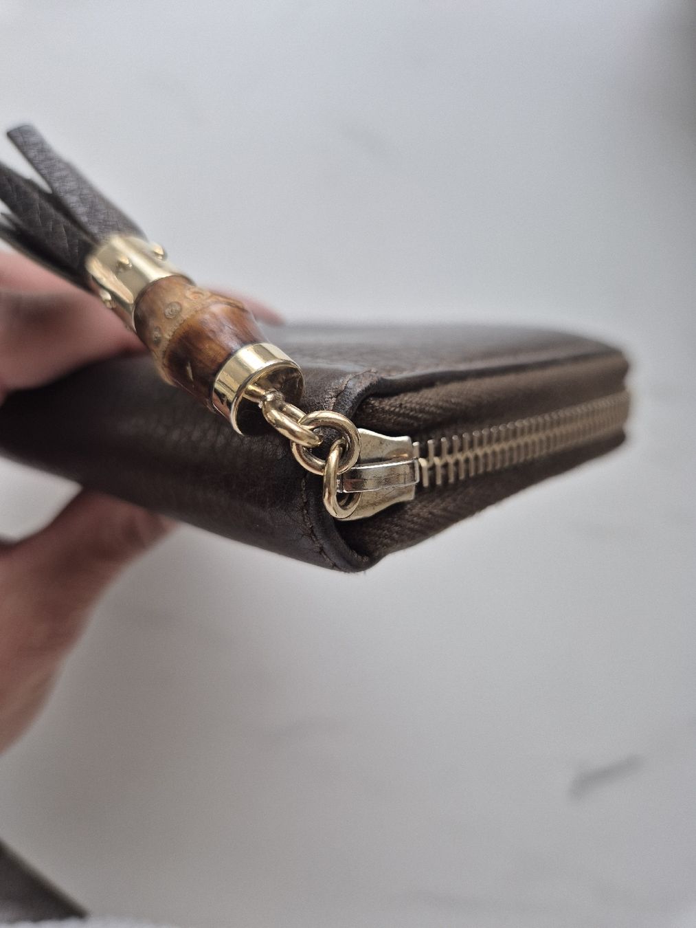 Gucci Portamonete: Gucci Long Zip Wallet Bamboo – Usato da Weisslingen venduto da Airgate 1