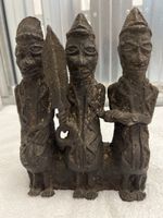 Afrikanische Stammesfiguren, Bronze-Skulptur, Vintage!