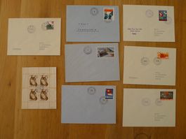 Briefmarken Schweiz, Feldpost 1939-45, 7 Couverts Top!