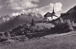 Zeneggen  VS  ob Visp    mit Mischabelgruppe    um 1961
