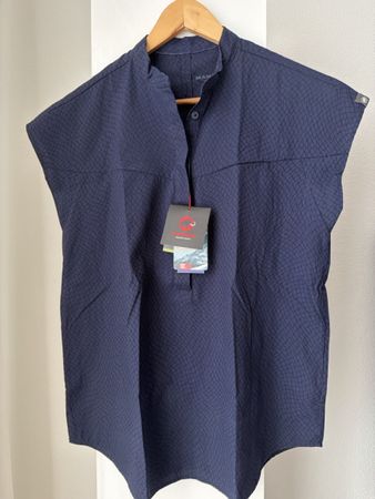 Mammut Bluse dunkelblau gemustert neu mit Etikett Grösse S
