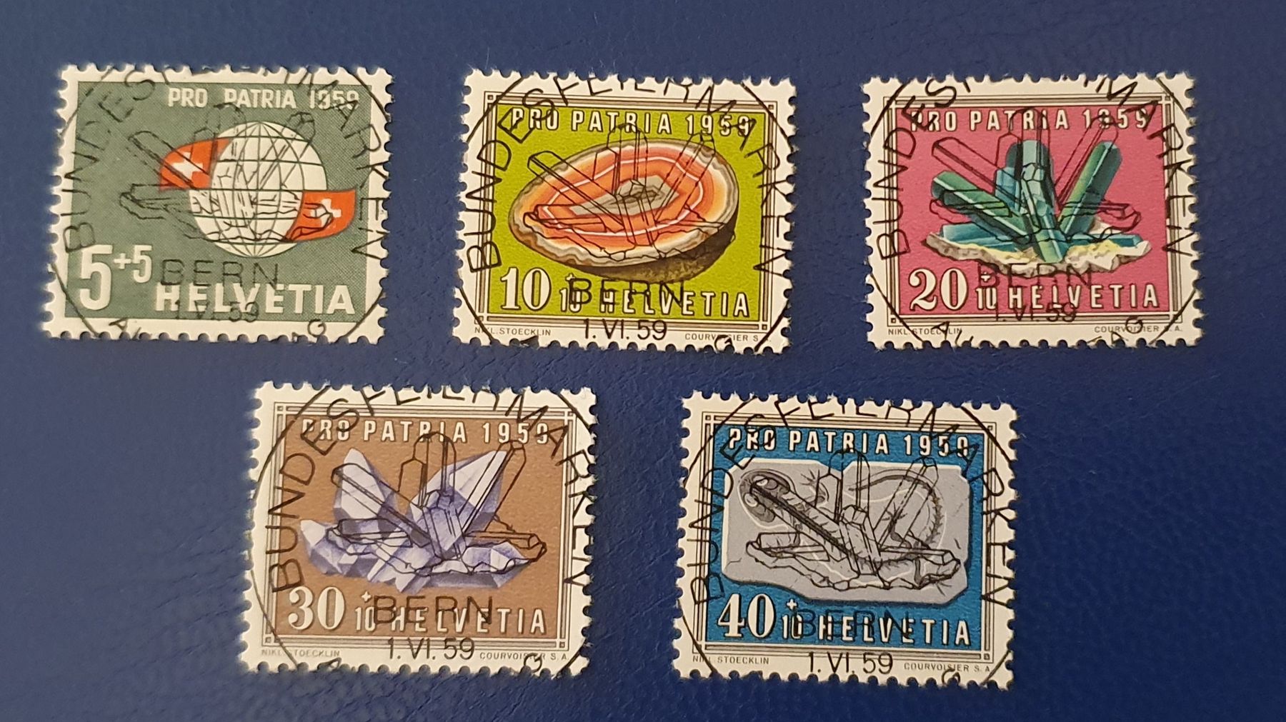 Tutti i francobolli: Pro Patria 1959 - ET Vollstempel – Usato da Kreuzlingen venduto da Rschweiz1