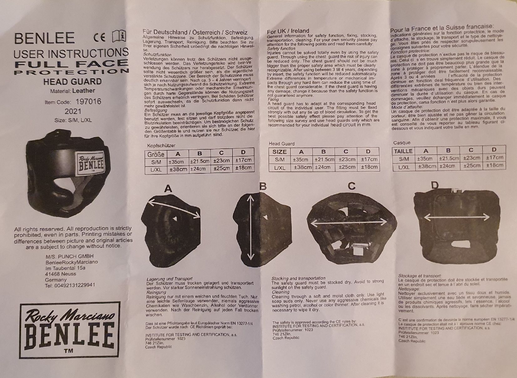 Helme: Benlee Kopfschutz fürs Boxtraining – Neu (gemäss Beschreibung) aus Neuhausen von Val3e_ 2