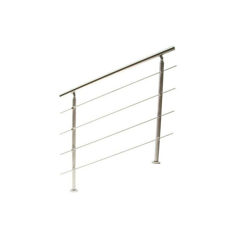 Ringhiere: 57207 - Edelstahl Treppengeländer 100cm - 4 Querstreben – Nuovo e nell'imballaggio originale da Wallenwil venduto da toesstal-vertrieb 4