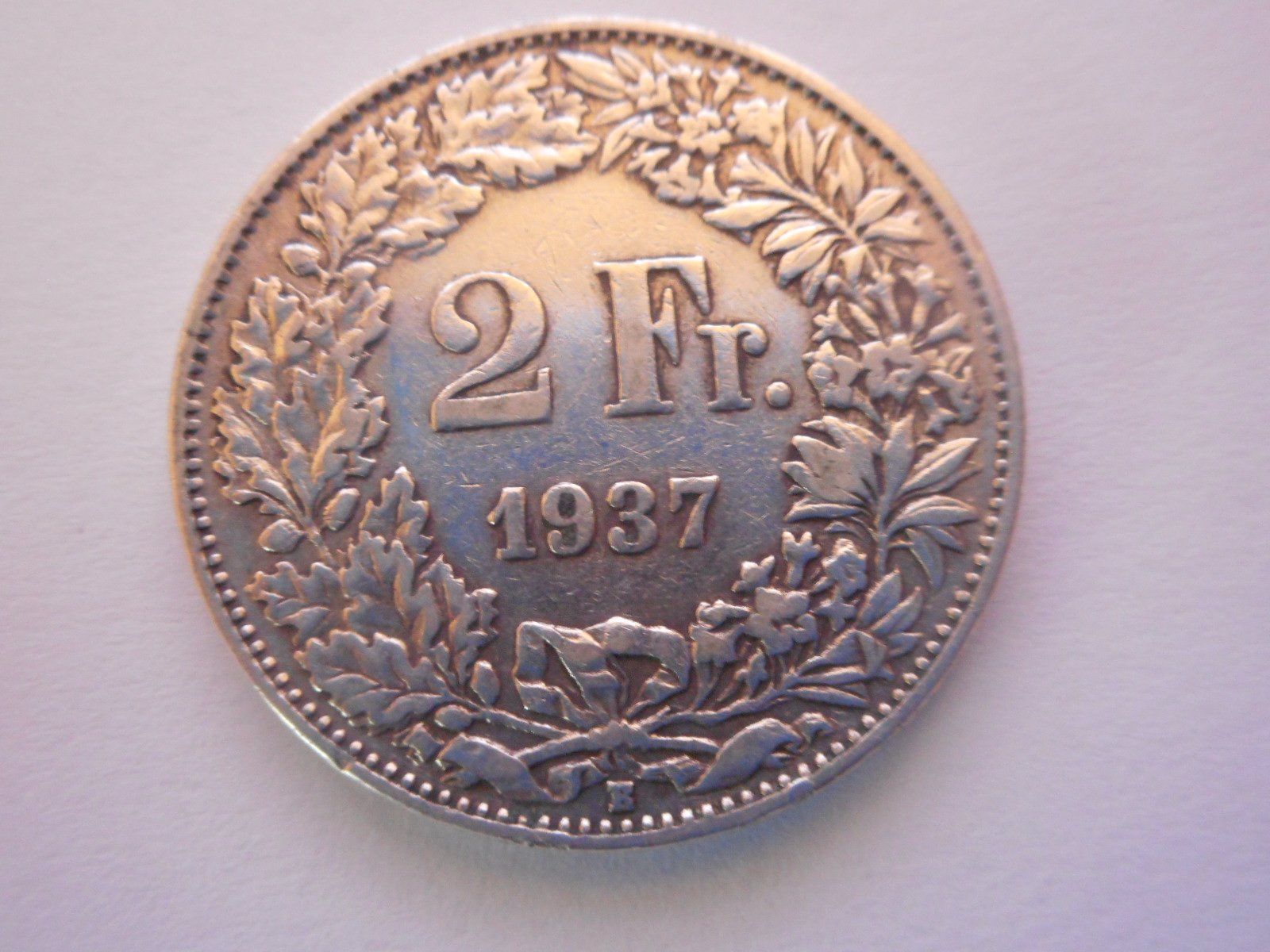 Tutti le monete: 2 Fr. 1937 silber – Usato da Kriegstetten venduto da pizlad2010