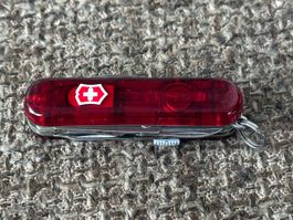 Altes Sackmesser VICTORINOX Midnite Manager Rotes Licht RAR