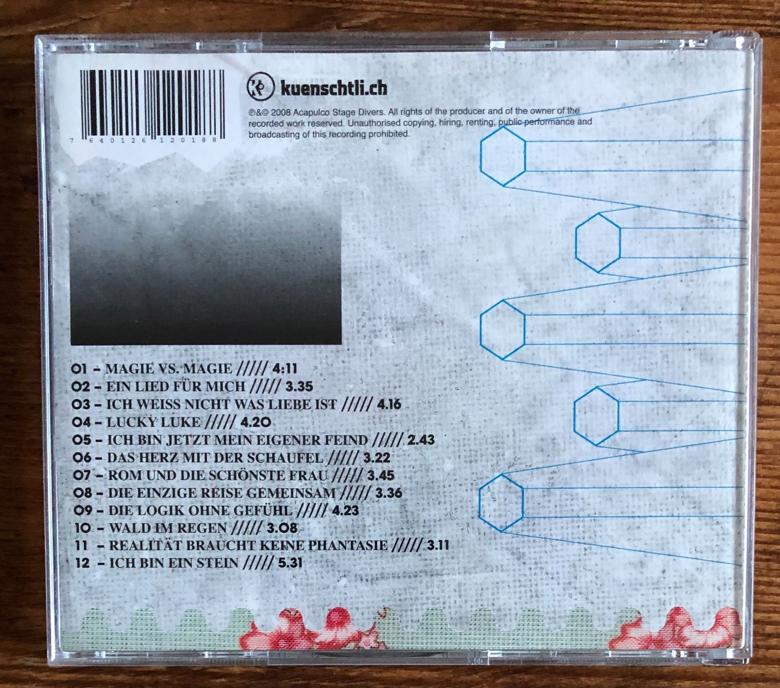 CDs: Acapulco Stage Divers – Rom CD, Pop Rock, Kuenschtli – Gebraucht aus Luzern von Schlafenicht00 1