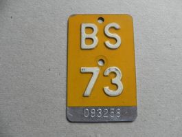Mofanummer Mofa Nummer BS 73 Baselstadt 1973 Töffli Geschenk