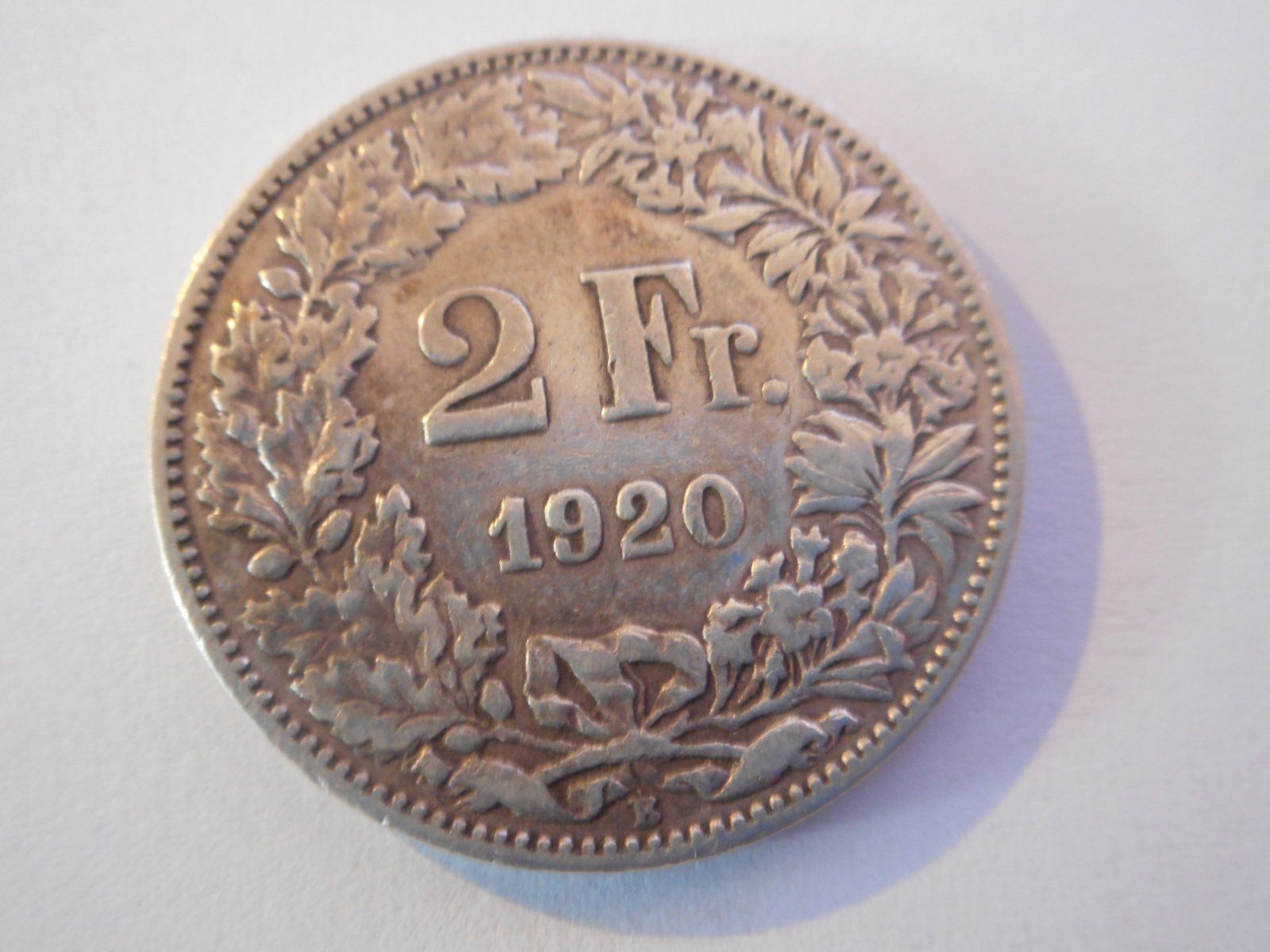 Alle Münzen: 2 Fr. 1920 silber – Gebraucht aus Kriegstetten von pizlad2010 1
