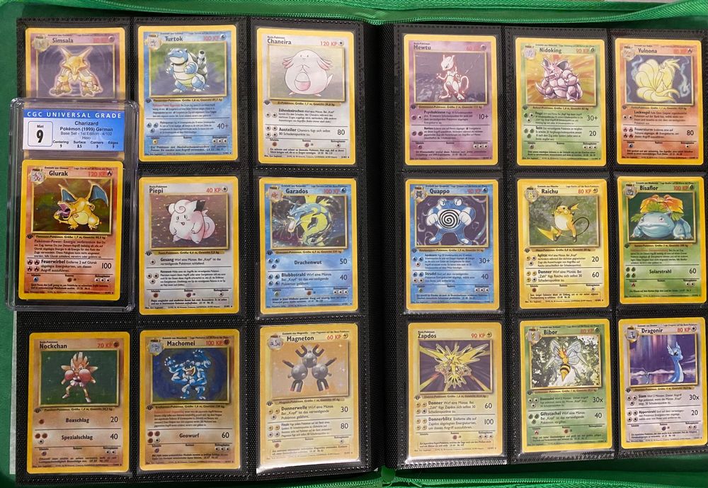 Base Set Pokemon 1.Edition DE Glurak/Charizard CGC 9 Kaufen auf Ricardo