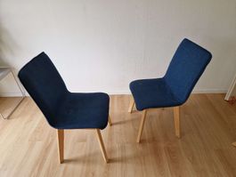 Chairs blue set of 2 used condition