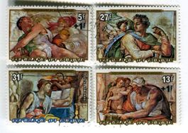 Briefmarken "Malerei. Michelangelo Buonarroti". Burundi