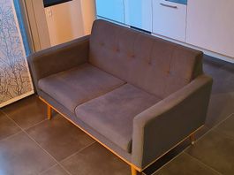 Sofa 2-Sitzer grau