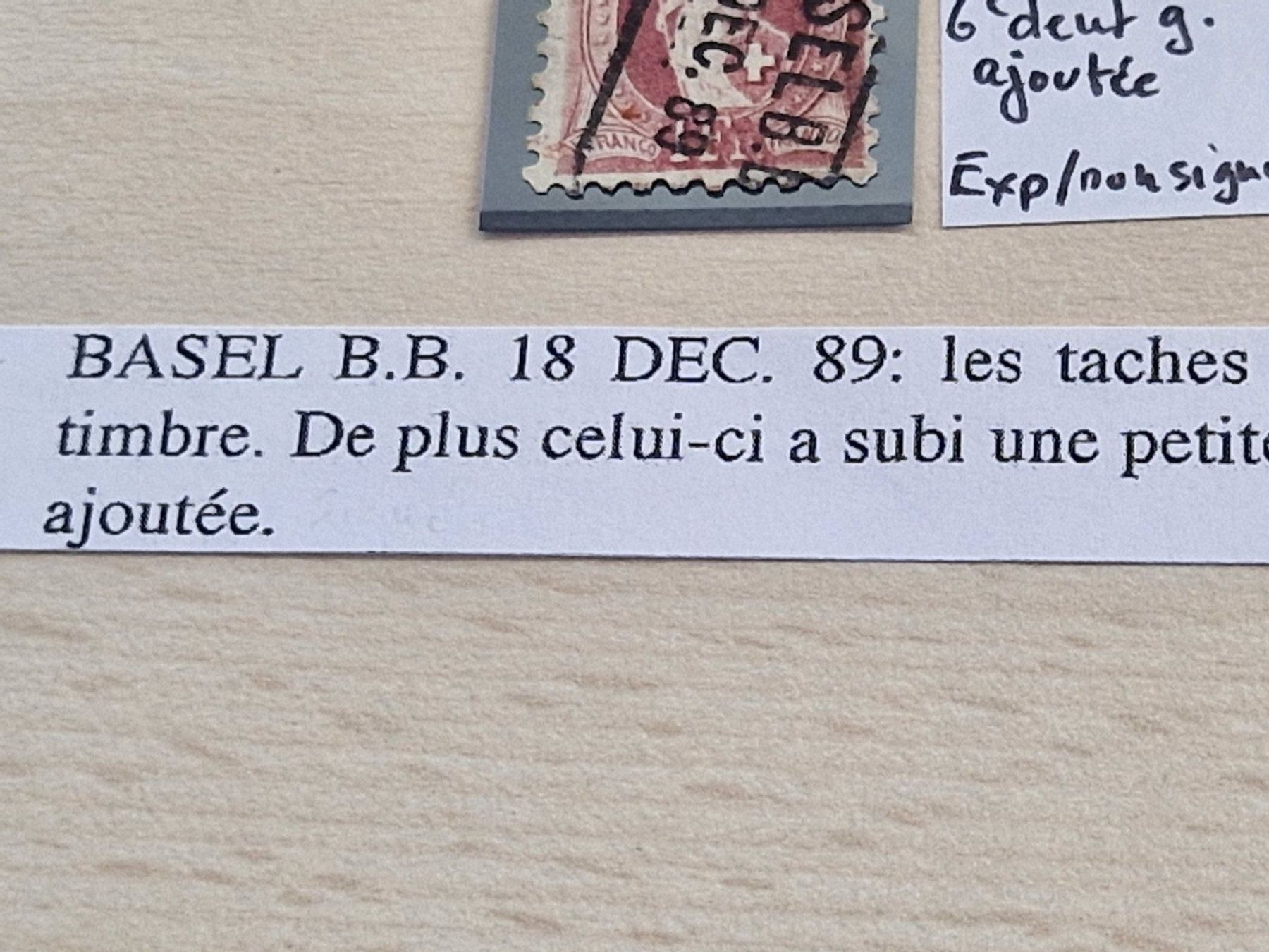 Tutti i francobolli: Stehende 71B, Basel BB, ab 1.- – Usato da Burgdorf venduto da Glossy01 1