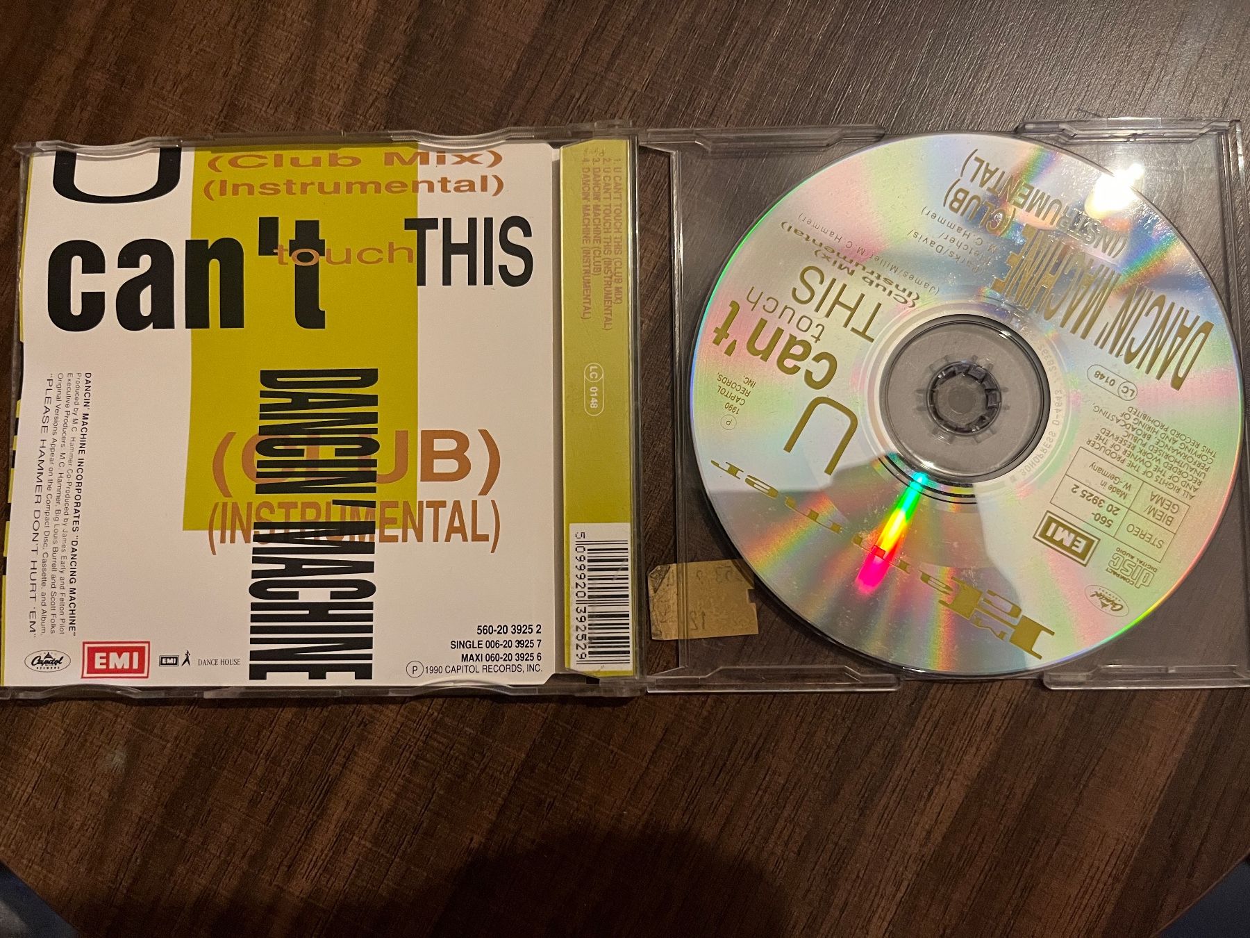CD: MC Hammer - U Can't Touch This - Rare Maxi CD Single 💿 – Usato da Sierre venduto da black.box 1