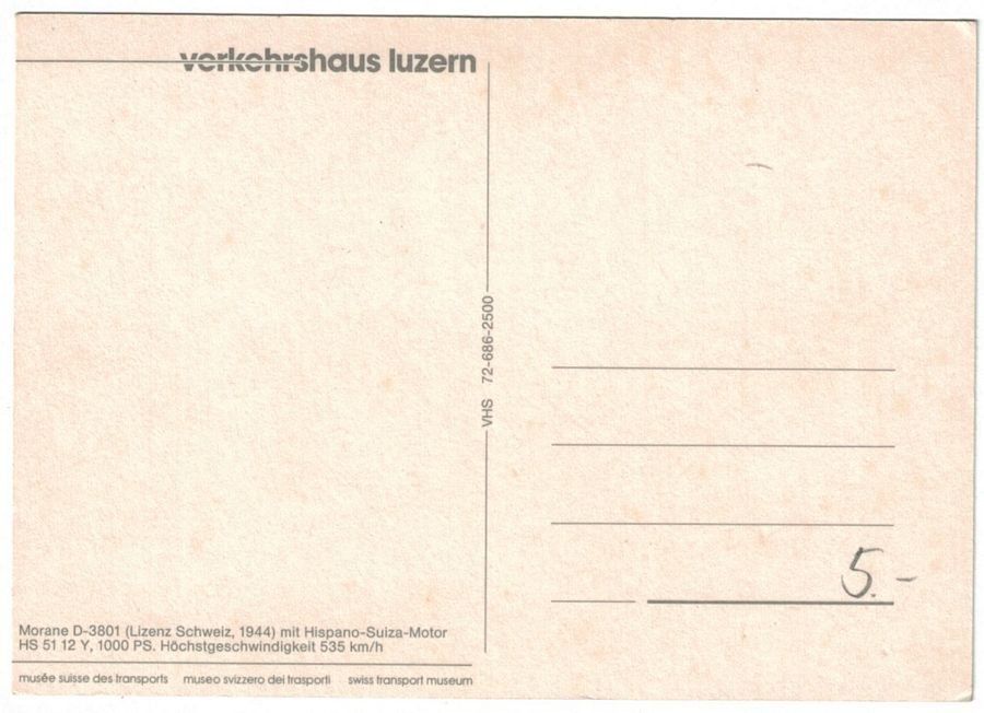Cartoline postali: Morane D-3801 mit Hispano-Suiza-Motor – Usato da Frauenfeld venduto da POML 1
