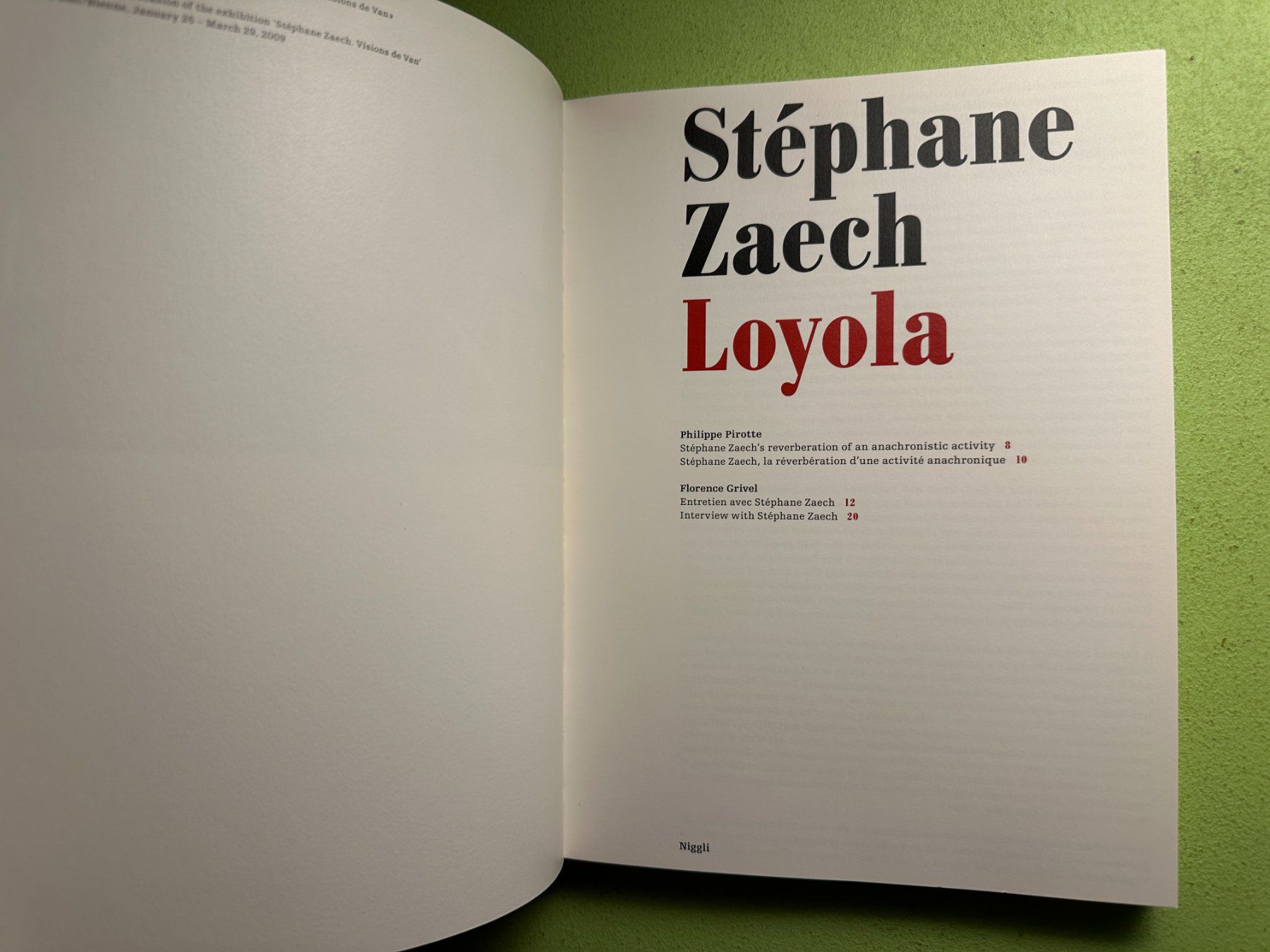 Libri: Stephane Zaech: Loyola. Peintures / Paintings. e/f – Usato da Zürich venduto da allp 2